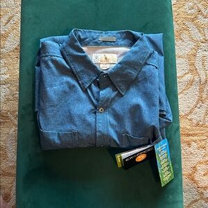 EXOFFICIO insect shield, SPF 20 breathable outdoor technical shirt NEW